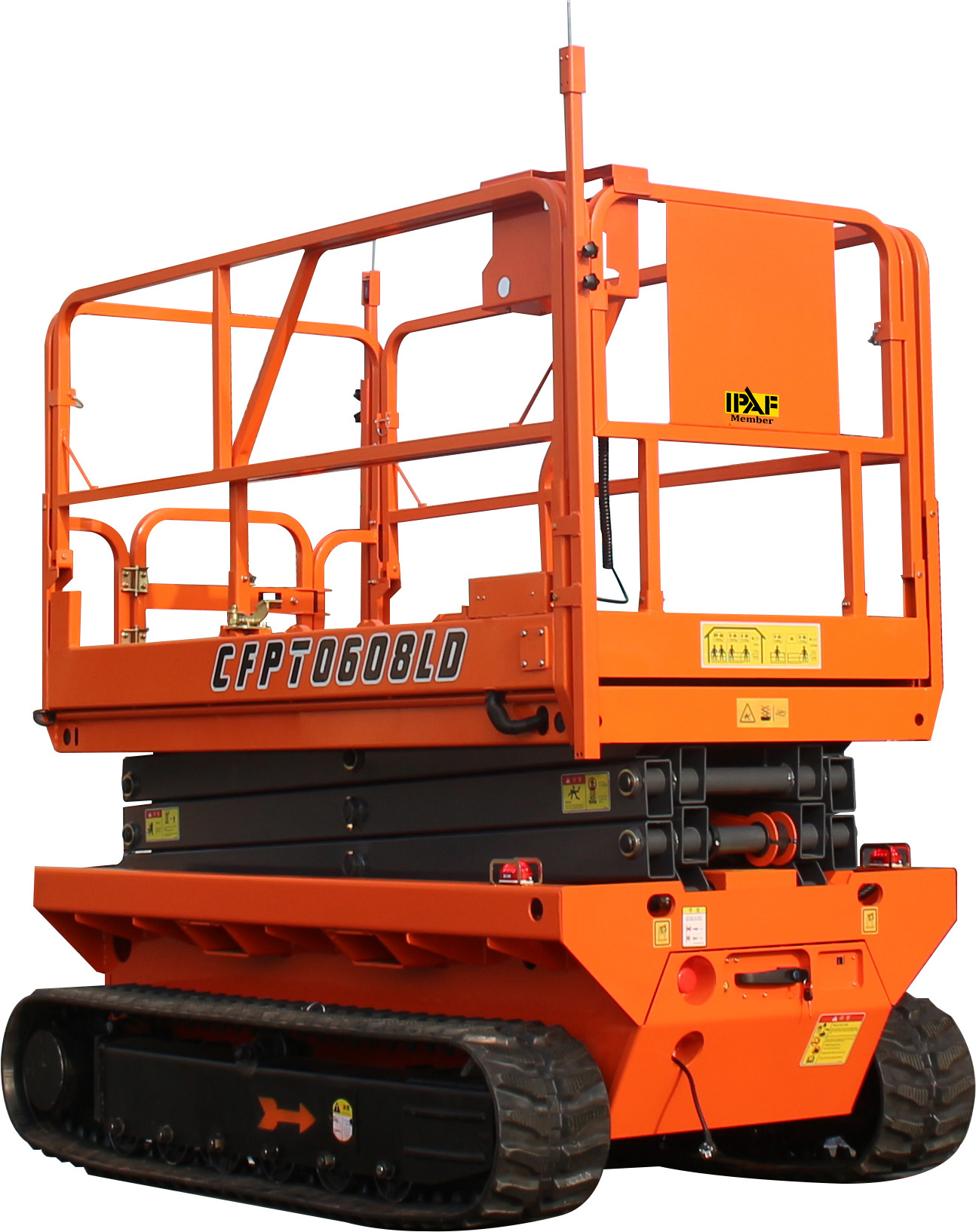 6m 450kg Aerial Scissor Lift Tracked Crawler Electric Scissor Lift For Substation Maintenance