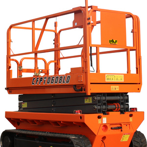 6m 450kg Aerial Scissor Lift Tracked Crawler Electric Scissor Lift For Substation Maintenance