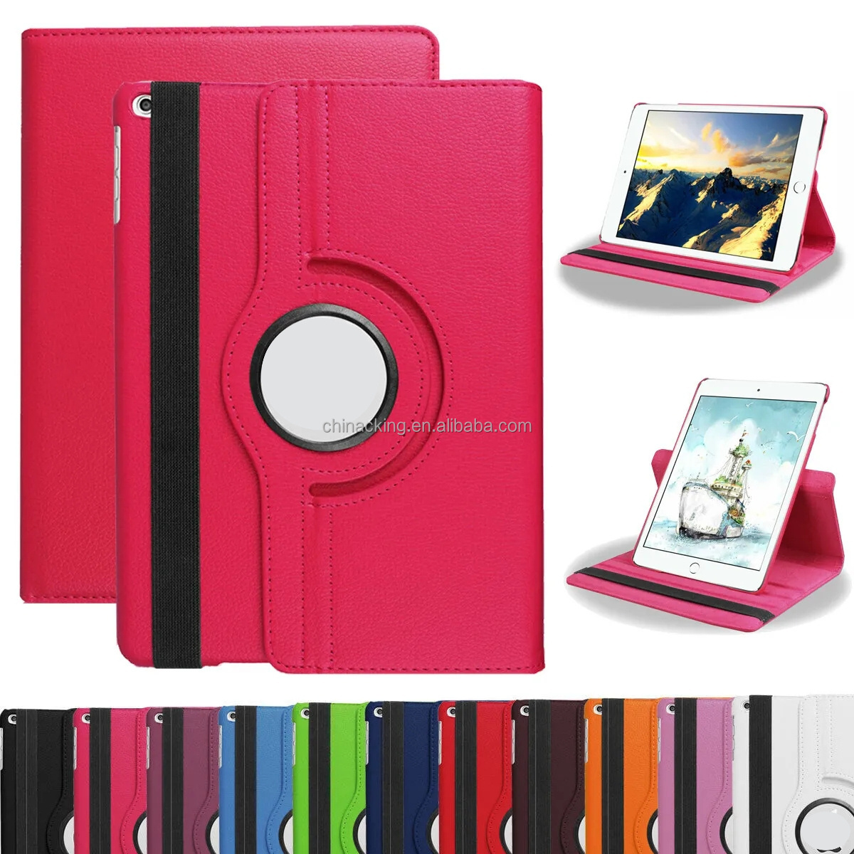 Flip PU Leather Smart  Case Rotating Stand Cover For Apple iPad Air 2019 2020 For Apple iPad 2 3 4 Case