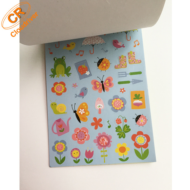 Custom Printed Decoration Die Cut Wholesale Sticker Book For Children