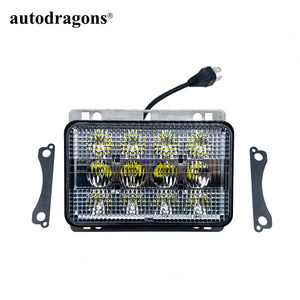 autodragons LED tractor headlight 6.5 inch 6x4 square LED Working light for agricultural machinery