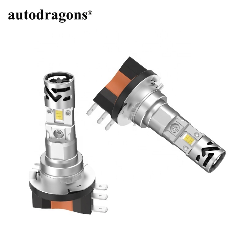 autodragons 9-32v dc 3800lm 35w 7035 LED chip 6500K H15 Led Bulbs White Car Headlight Bulbs Replacement Lamp