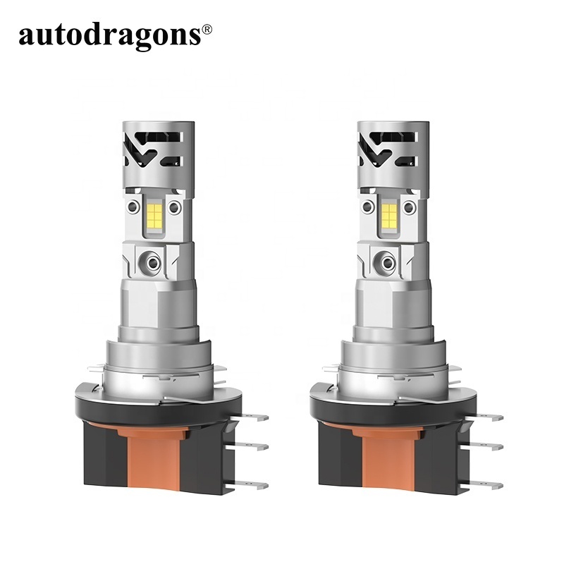 autodragons 9-32v dc 3800lm 35w 7035 LED chip 6500K H15 Led Bulbs White Car Headlight Bulbs Replacement Lamp