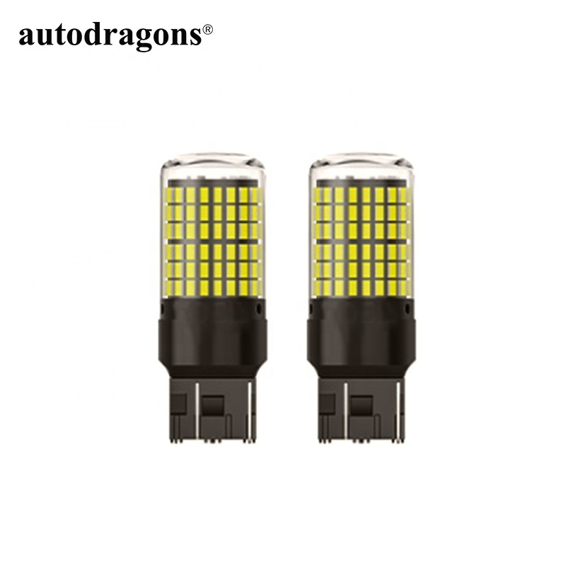 autodragons extra high led light support for car T20 7440 w21w 3014 4014 144 SMD 7443 1156 BA15S 1157 BAY15D for led turn signal