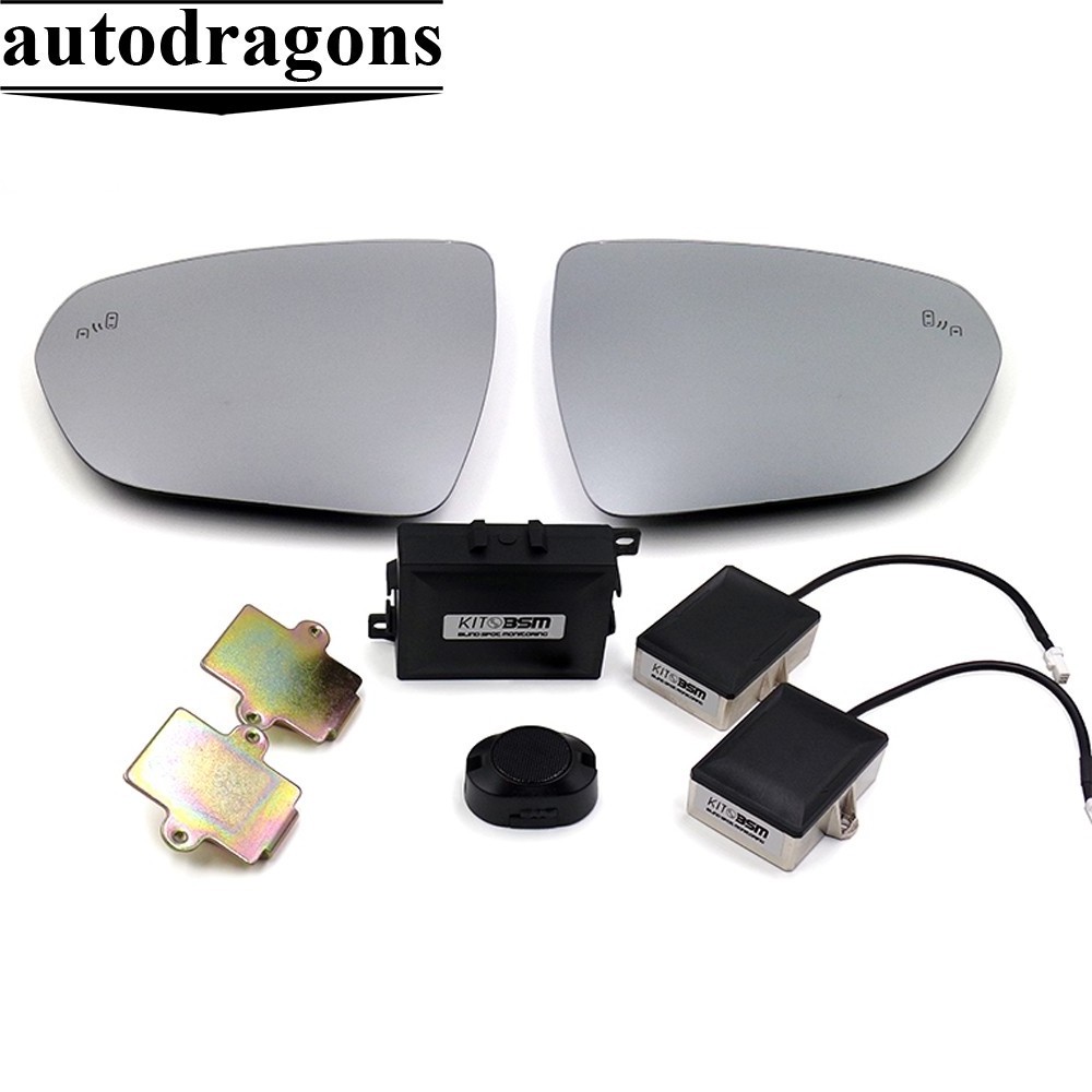 Autodragons car aftermarket universal microwave sensor radar blind spot lane assist system side mirror detection monitoring bsm