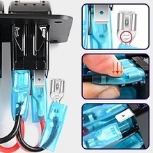 Plastic Waterproof Led Marine Boat Rocker Switch Panel 6 Gang Marine Switch