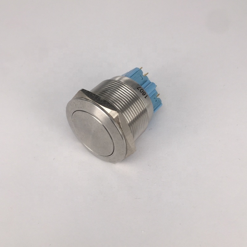 CE Approved 25mm Heavy Duty Metal or Plastic Momentary or Latching Push Button Switch