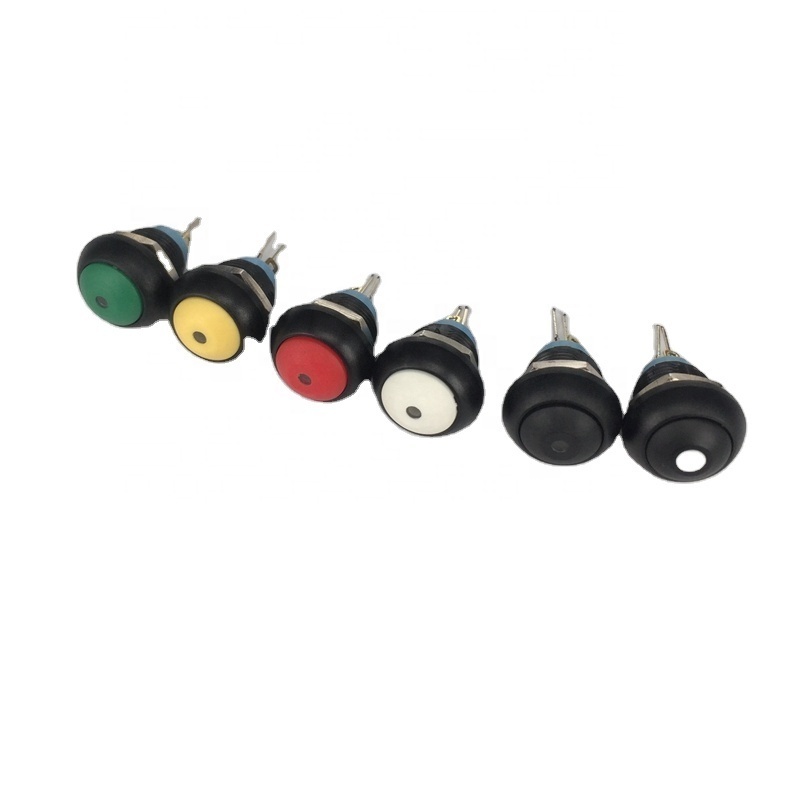 Metal or Plastic Push Button 12mm Waterproof Micro Switch