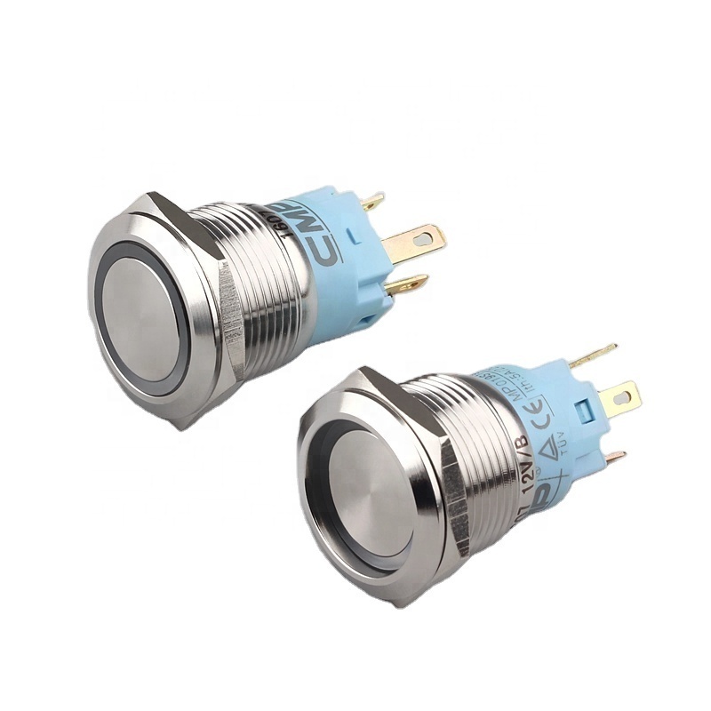 Tri-color RGB Metal LED Push Button Switch