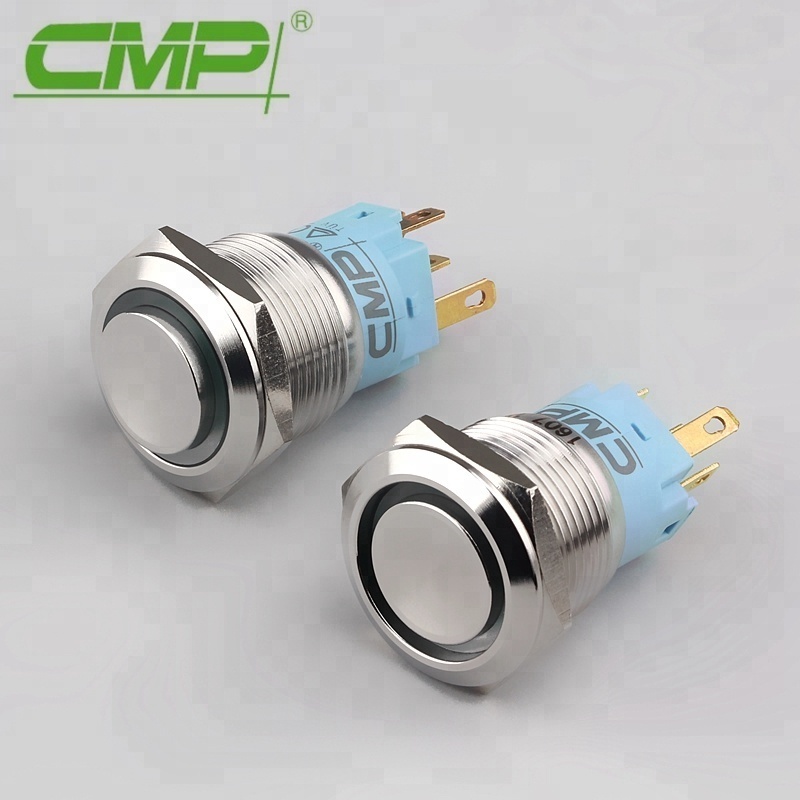 Tri-color RGB Metal LED Push Button Switch