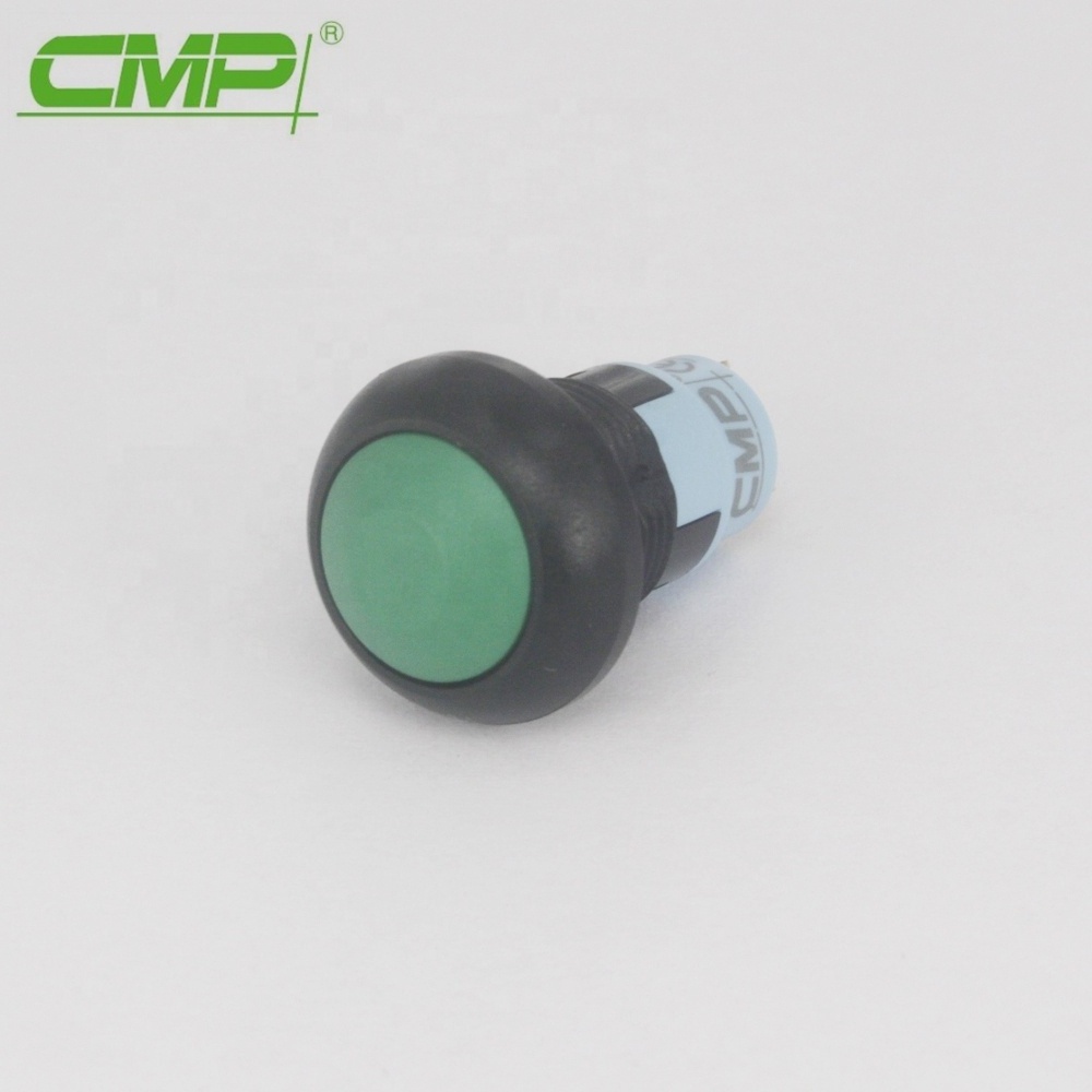 Rohs Waterproof IP65 or IP67 12mm Metal or Plastic Off On Latching Push Button Switch