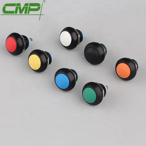 CMP 12mm Round Head 2A Plastic Waterproof Momentary or On Off  Push Button Switch