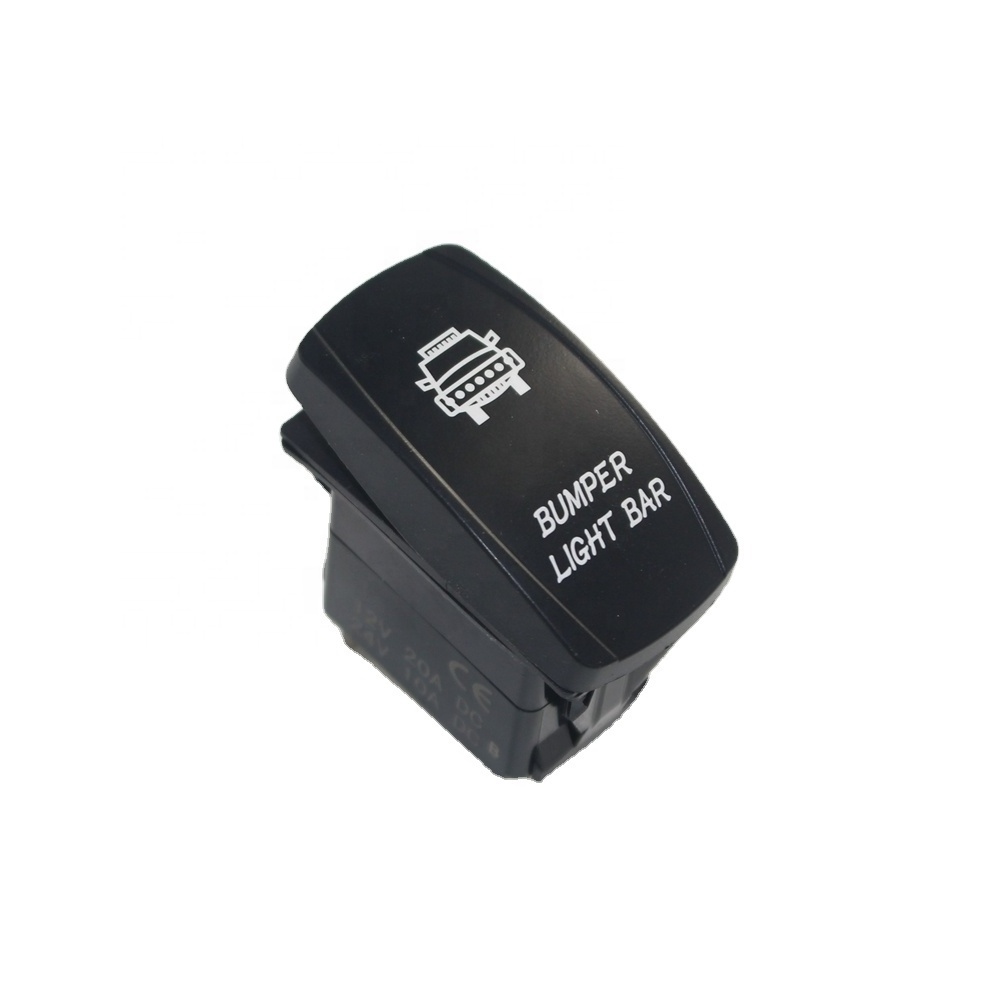 Plastic 12v Car Rocker Switch LED ON OFF Push Control For Boat UTV