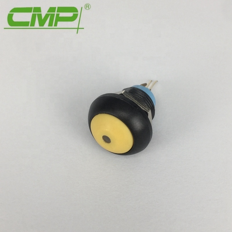 Metal or Plastic Push Button 12mm Waterproof Micro Switch