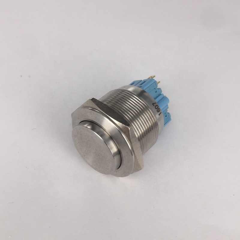 CE Approved 25mm Heavy Duty Metal or Plastic Momentary or Latching Push Button Switch