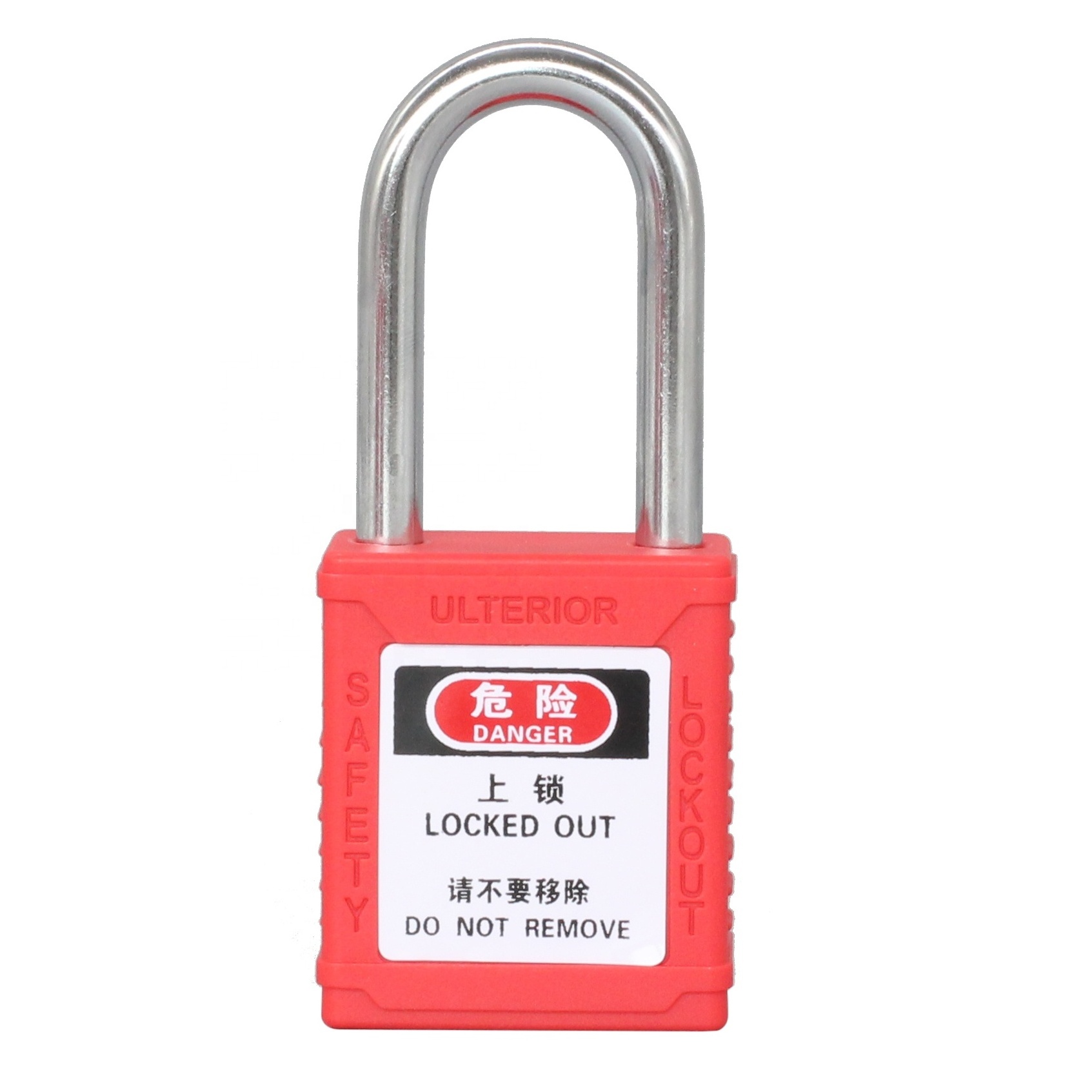 Pad Lock Out Tagout Nylon 38mm Shackle Safety Padlock