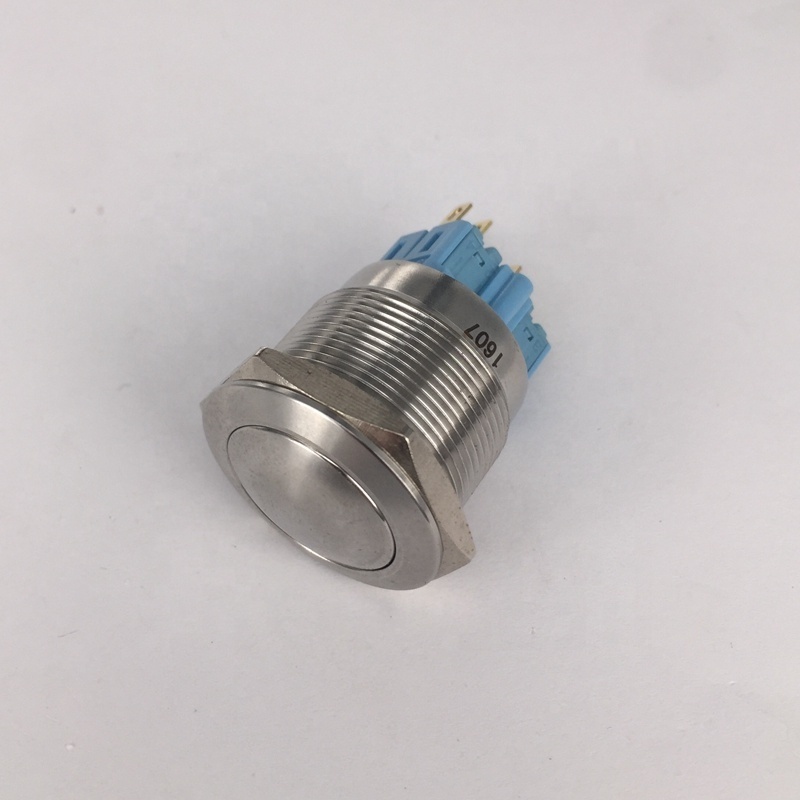 CE Approved 25mm Heavy Duty Metal or Plastic Momentary or Latching Push Button Switch