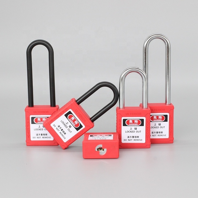 Pad Lock Out Tagout Nylon 38mm Shackle Safety Padlock