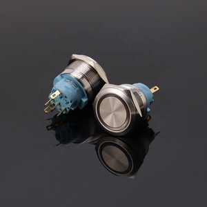 Metal Waterproof 25mm Momentary LED Push Button Switch