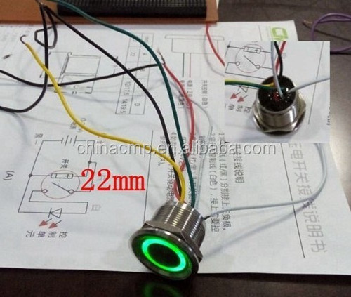 Illuminated Piezo Switch,Pushbutton Switches with waterproof IP68