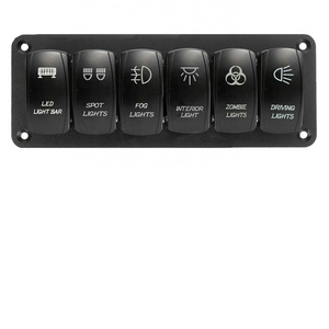 Plastic 12v Car Rocker Switch LED ON OFF Push Control For Boat UTV