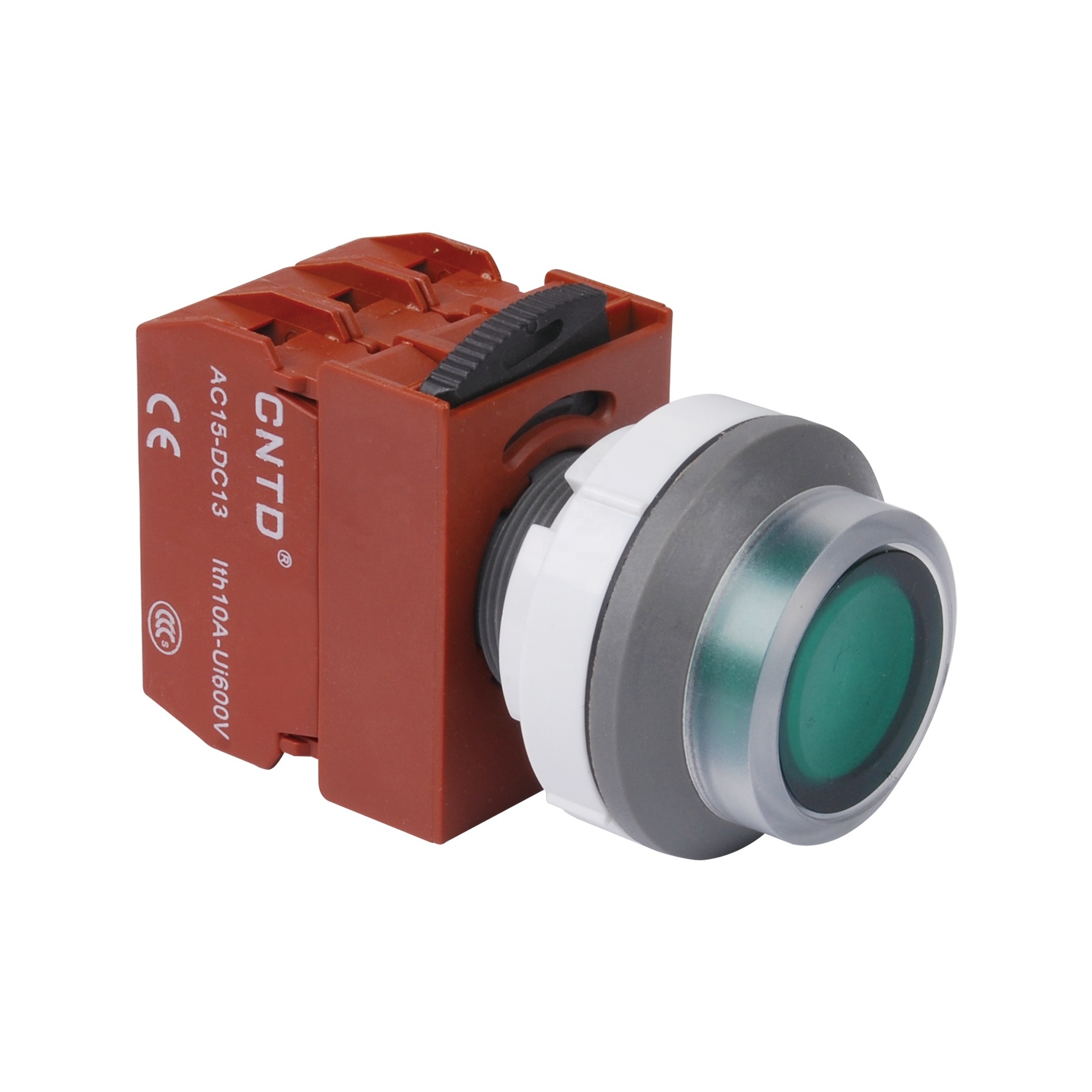 CNTD C3LIF Type Rotary Selector Self-Resetting Latching Momentary Illuminated Start Emergency Stop Push Button Switch 10A 600V