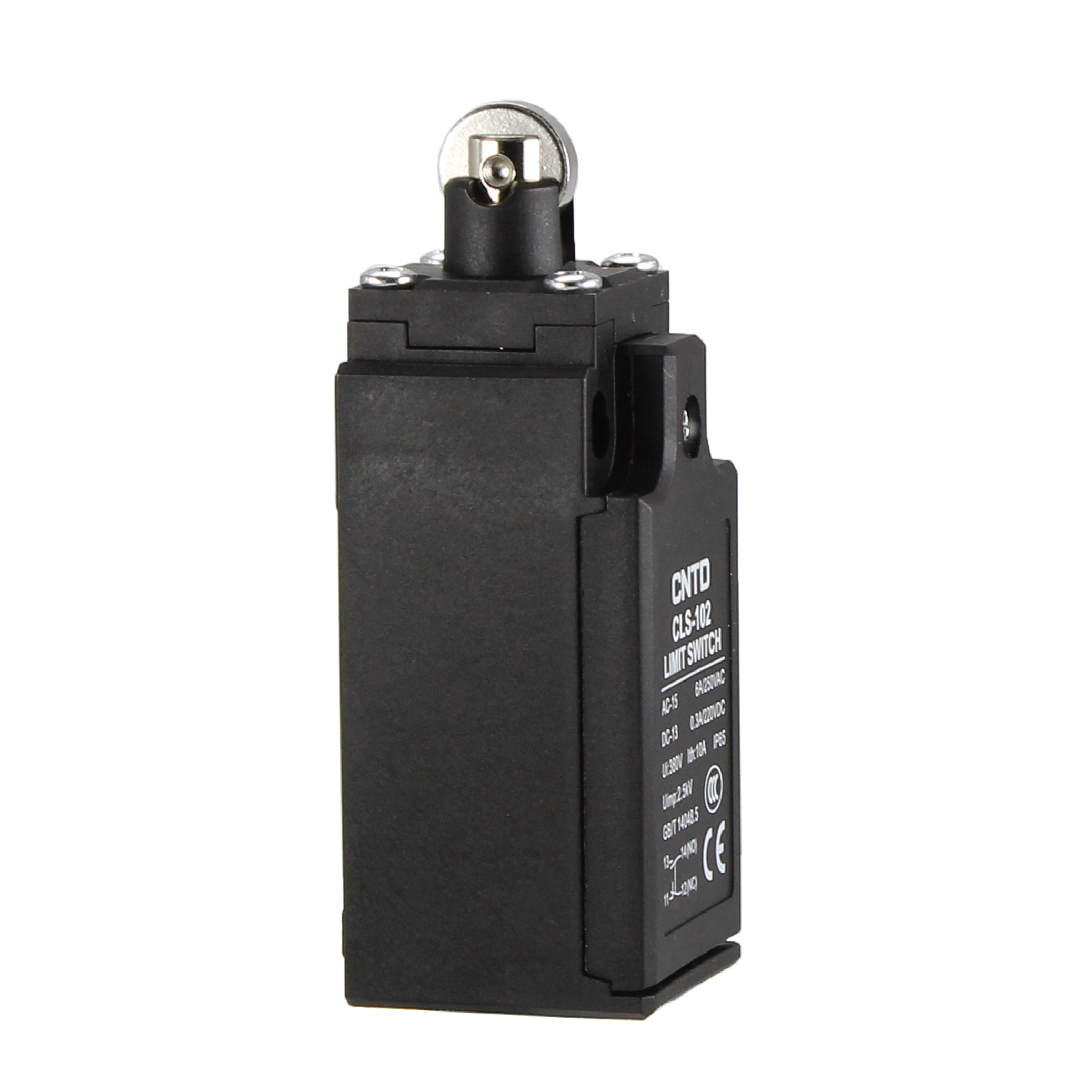 CNTD CLS-102 Cross Roller Plunger Momentary Limit Switch Elevators IP65 Protection SPDT Contact Form 10A Max. Current 250VAC