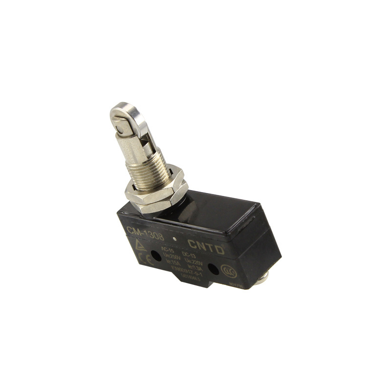 CNTD CM-1308 Type Panel Mount Roller Plunger Sensitive Metal Enclosed Horizontal Safety Micro Limit Switch 15A 250V