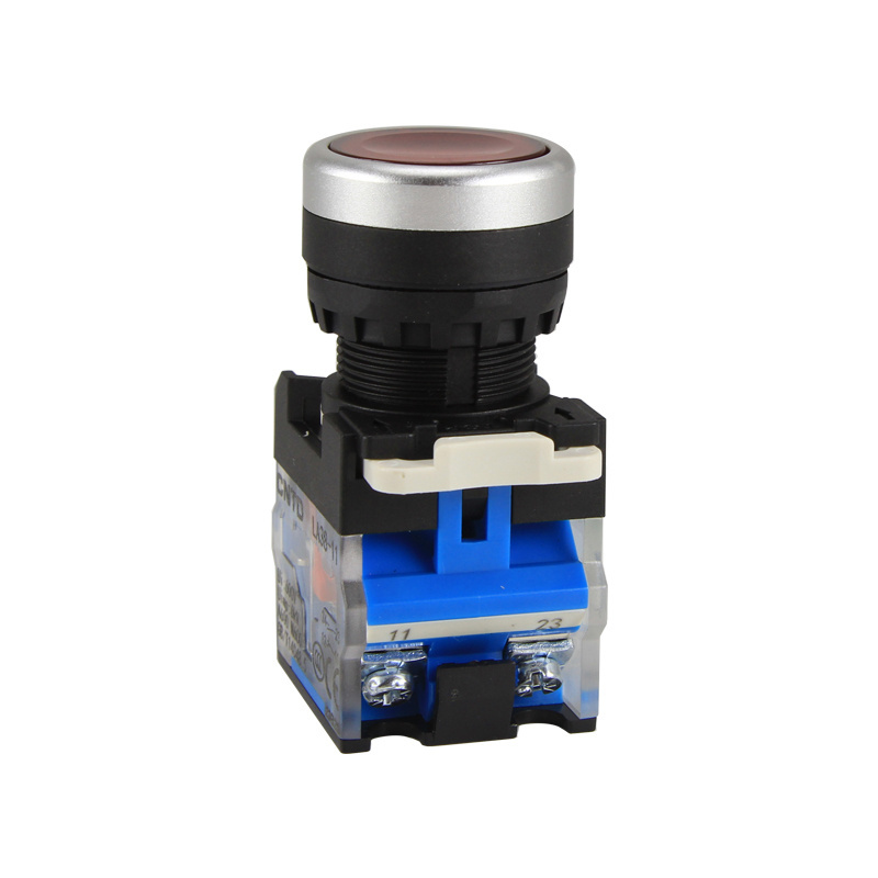 CNTD LA38-11PND-L LED Illuminated Push Button Switch Self-Resetting Latching Momentary Start/Stop Emergencyselector Switch