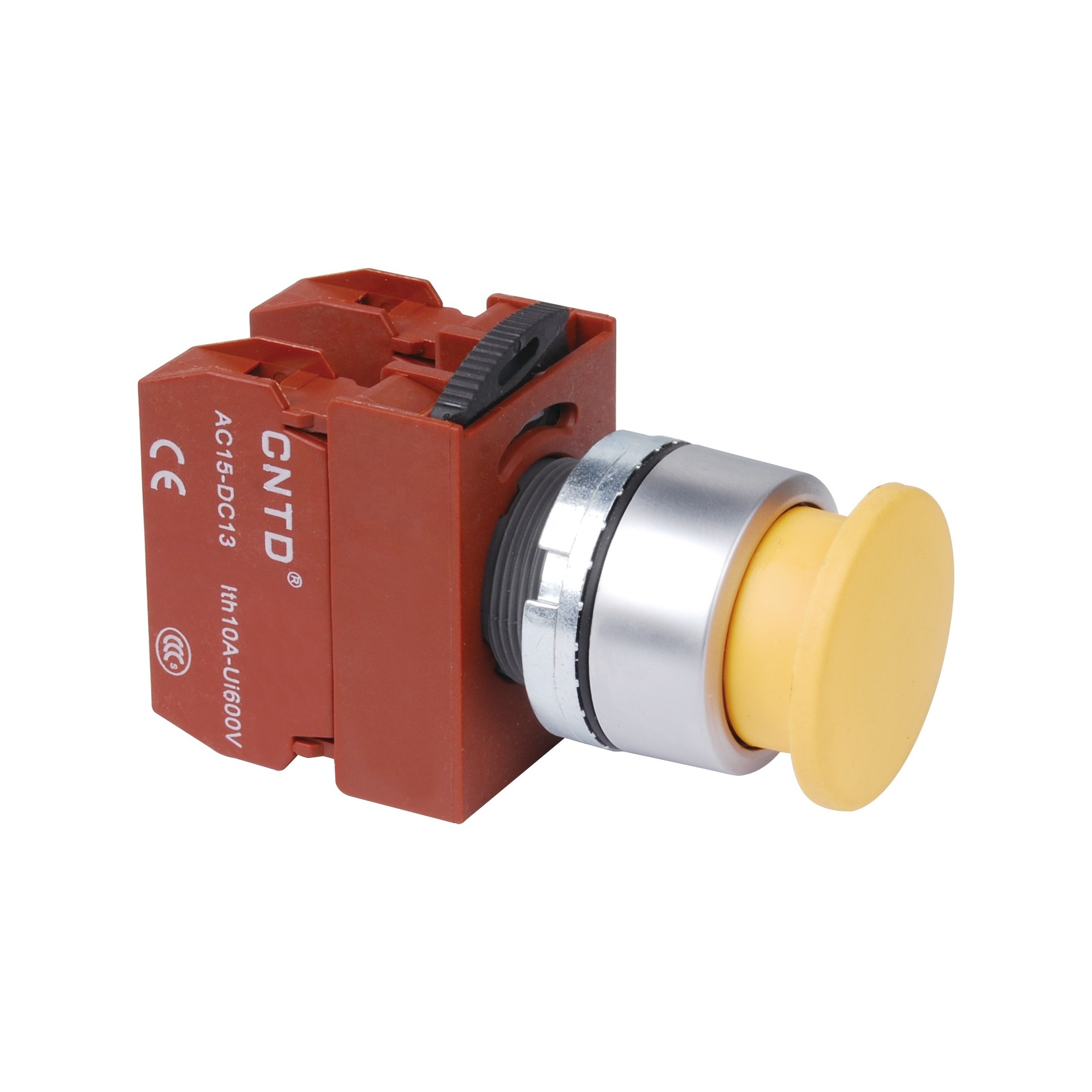 CNTD C2PNM3 Mushroom Self-Resetting Rotary Selector Head Latching Momentary Illuminated Start Emergency Stop Push Button Switch