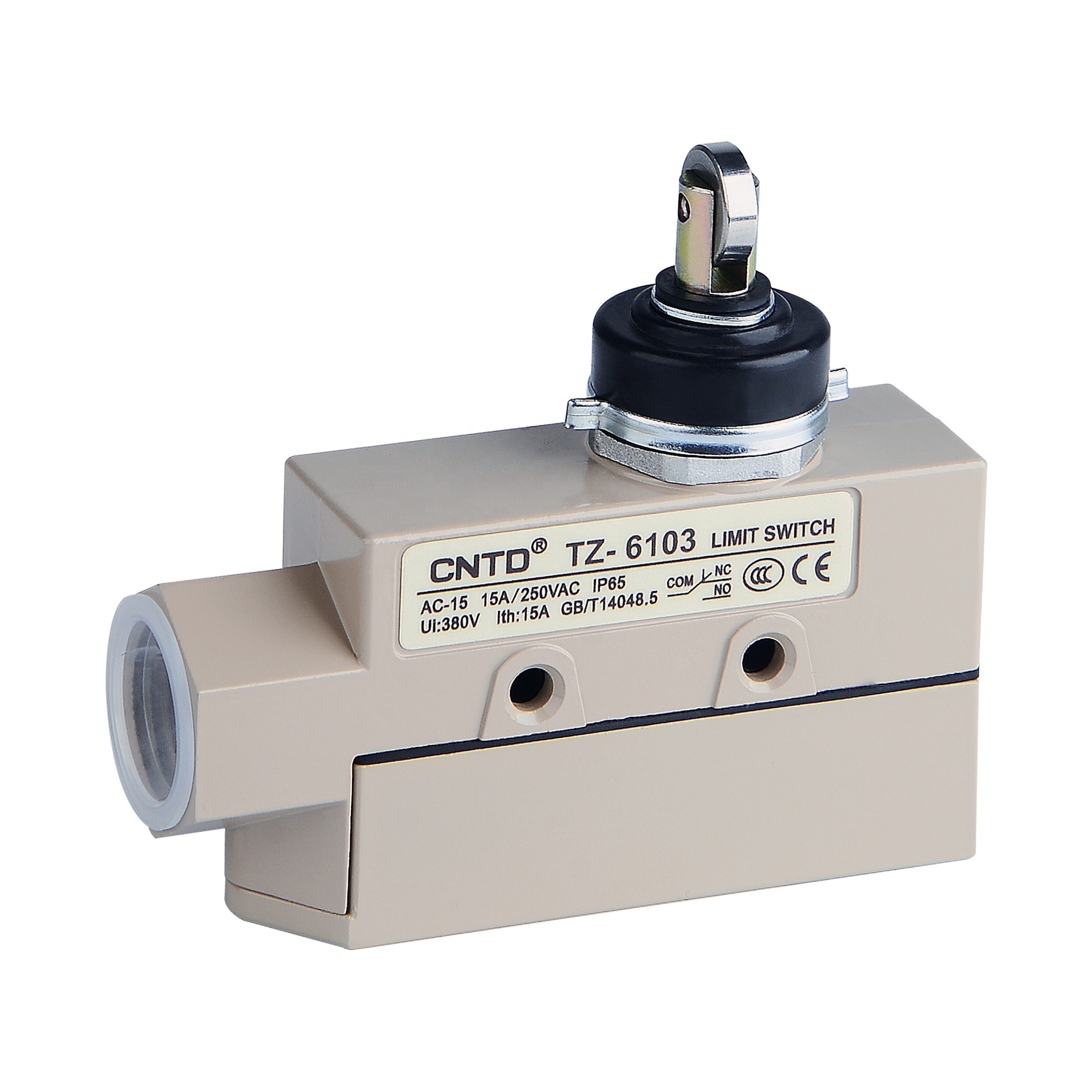 CNTD TZ-6004 Horizontal Limit Switch High Mechanical Strength Waterproof Aluminum Cast Shell Maximum Voltage 250Vac Maximum 10A