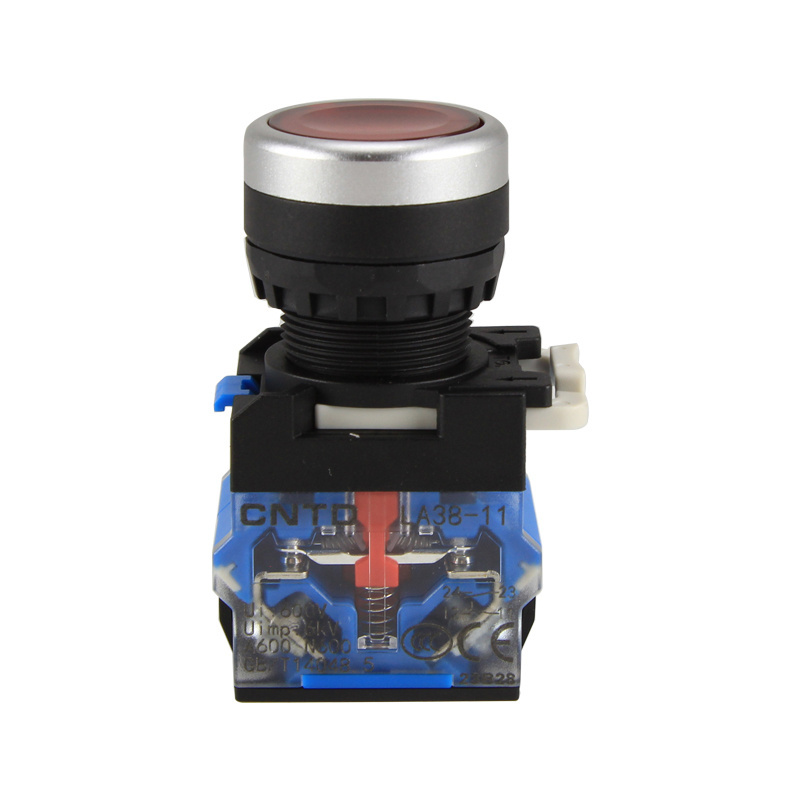 CNTD LA38-11PND-L LED Illuminated Push Button Switch Self-Resetting Latching Momentary Start/Stop Emergencyselector Switch