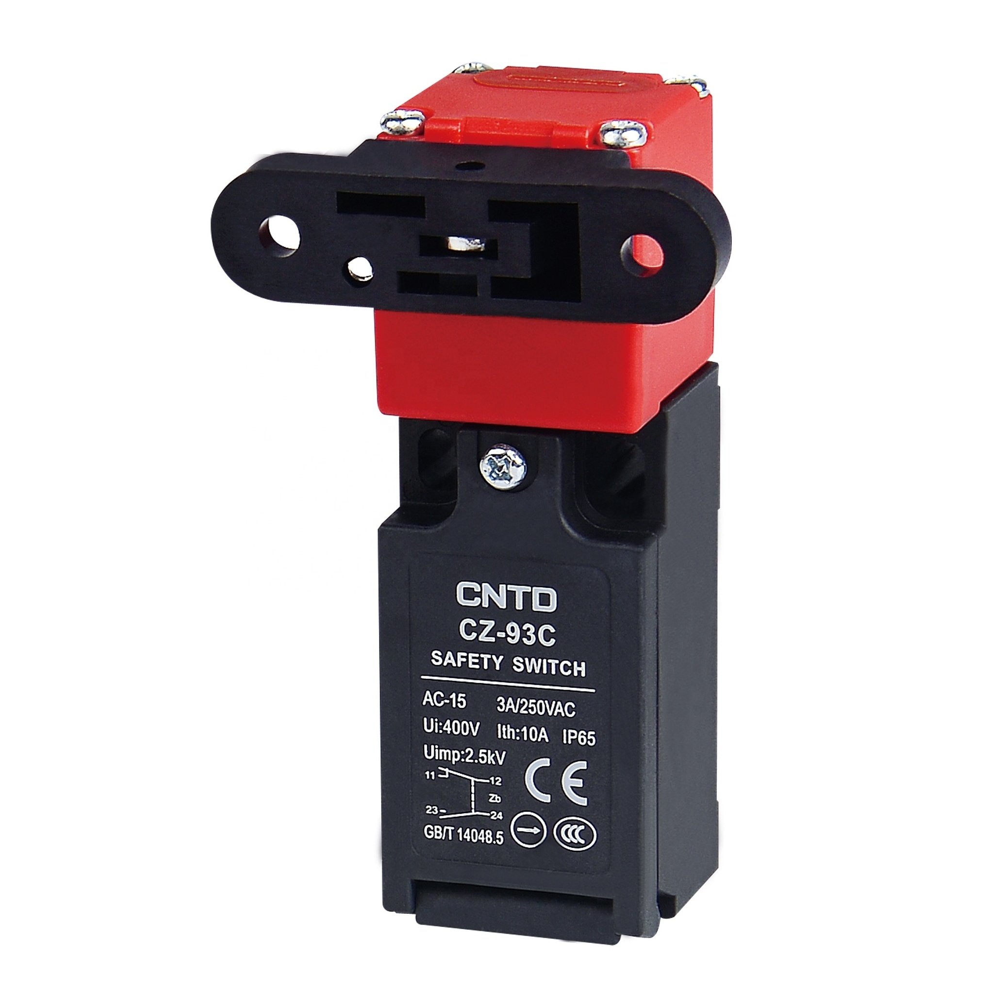 CNTD Safety Key Interlock Switches 1A1B (NO-NC) Safety Door Limit Switch with Key CZ-93CPM03