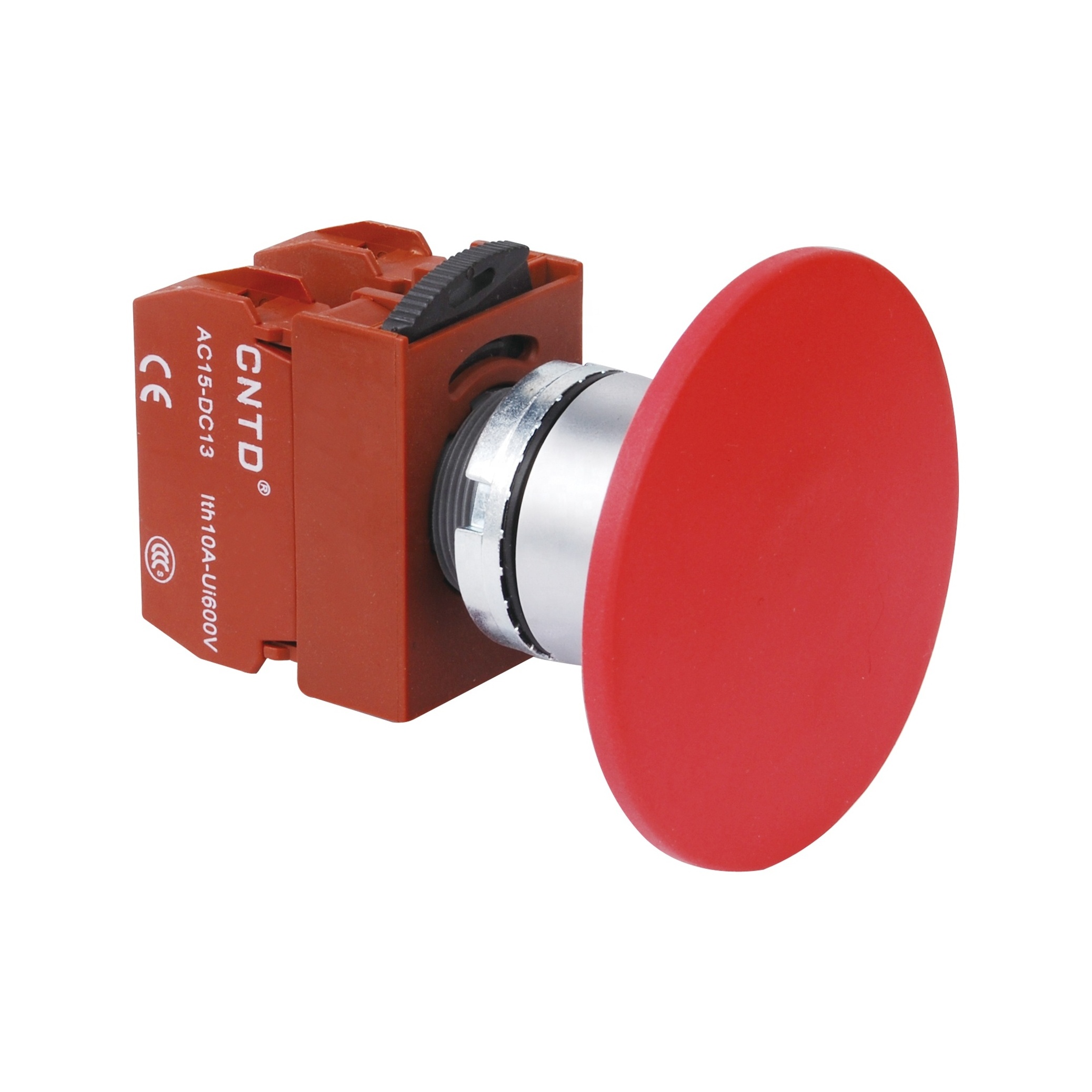 CNTD C2PNM3 Mushroom Self-Resetting Rotary Selector Head Latching Momentary Illuminated Start Emergency Stop Push Button Switch