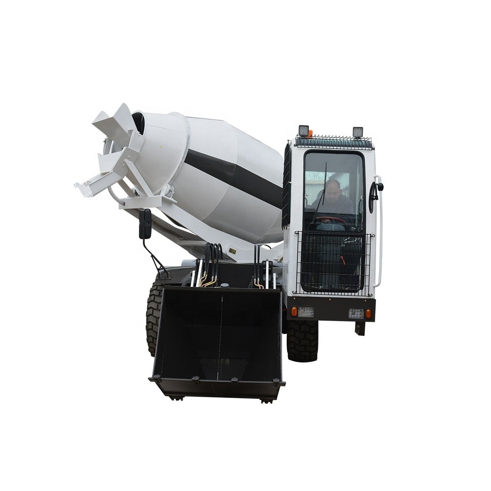 Self Loading Mobile Concrete Mixer Self Loader Truck Diesel Engine Tricycle Truck 4m3 Mobile Small Concrete Mixer