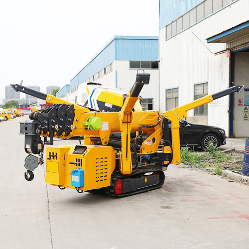 Hot Sale Construction Hydraulic Crawler 3 Ton 5Ton 10 Ton Mini Spider Crane With Fly Jib