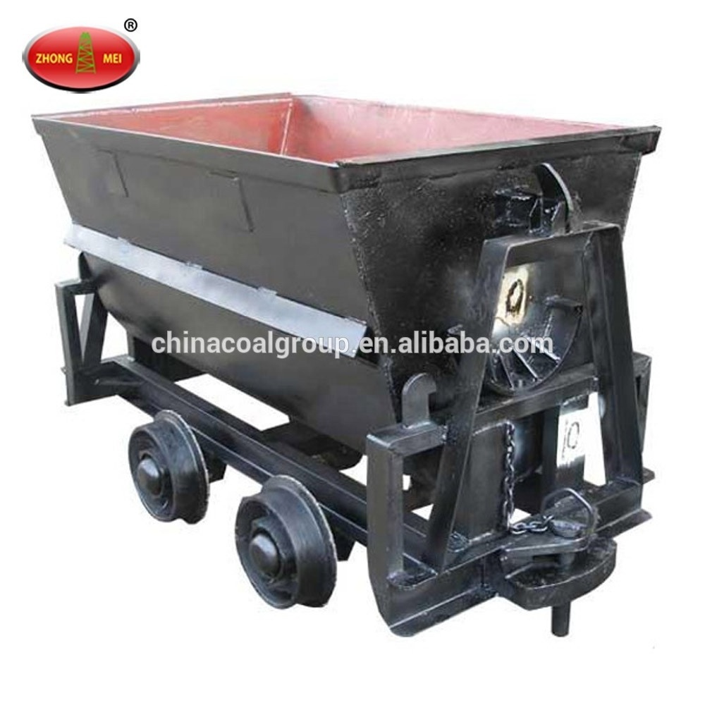 Supply Rail Dumping Mine Ore Carts For Mining Transportation Single-side Curved