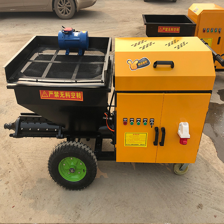 Diesel Electric Plaster Putty Mortar Concrete Spray Semi-Automatic Supply Plaster Spraying Machine