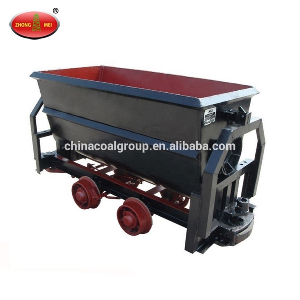 Supply Rail Dumping Mine Ore Carts For Mining Transportation Single-side Curved