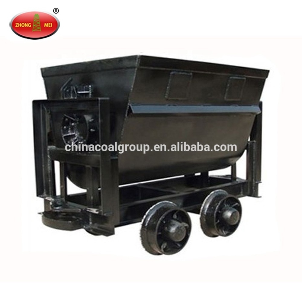 Supply Rail Dumping Mine Ore Carts For Mining Transportation Single-side Curved