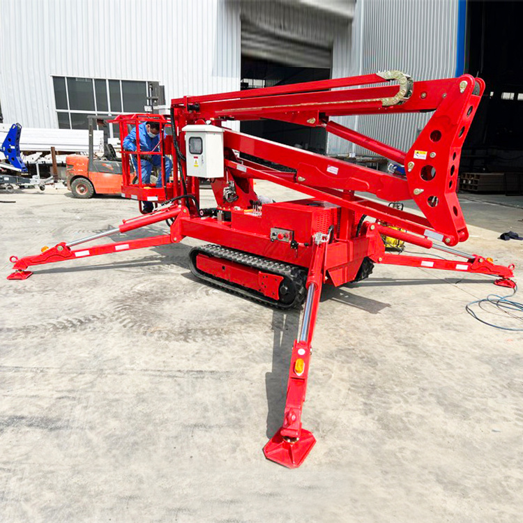 Mobile Cargo Elevator Scaffolding Electric Lifting Platforms Folding Towable Boom Lift Aerial Work Platform