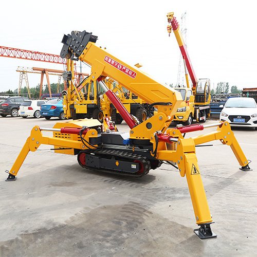 Hot Sale Construction Hydraulic Crawler 3 Ton 5Ton 10 Ton Mini Spider Crane With Fly Jib