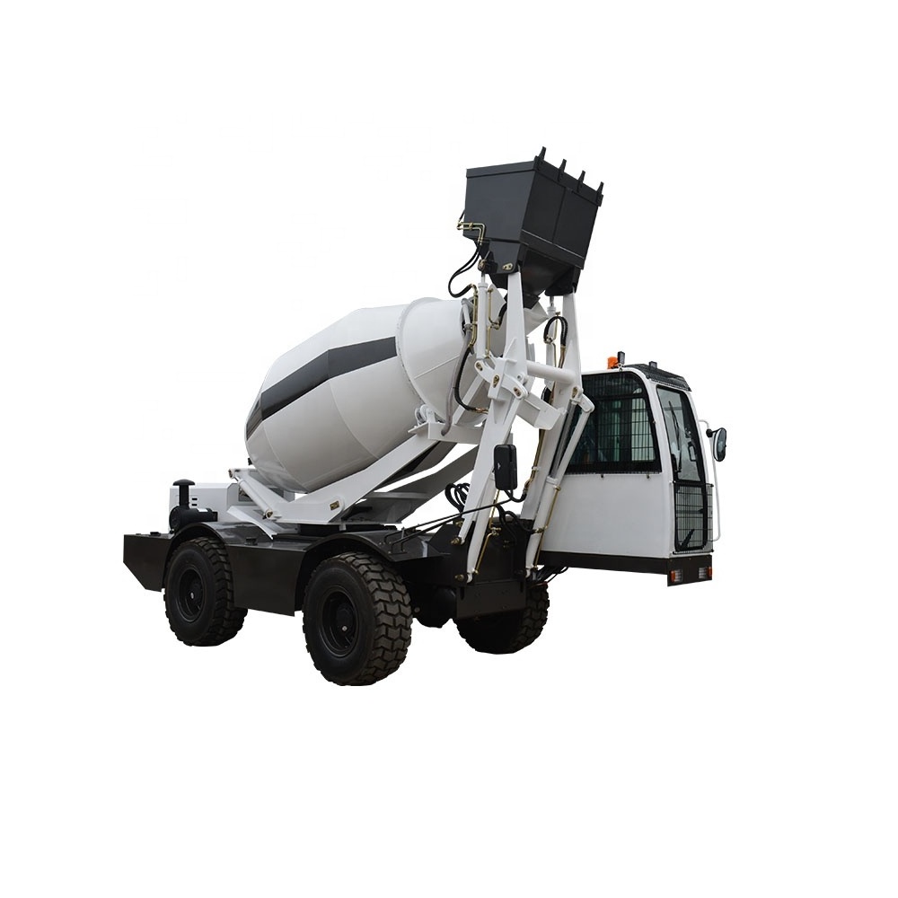 Self Loading Mobile Concrete Mixer Self Loader Truck Diesel Engine Tricycle Truck 4m3 Mobile Small Concrete Mixer