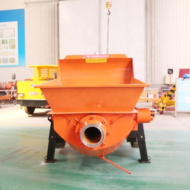 CM2A Hydraulic Pump Small Concrete Pump With Trailer Self Loading Concrete Pumping Machine