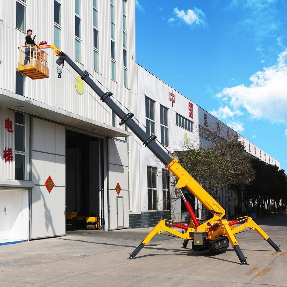 Wholesale 1.2Ton 3Ton  8ton CE Hydraulic Telescopic Boom Lifting Crane Diesel Mini Rubber Small Mobile Crane Lifting Equipment