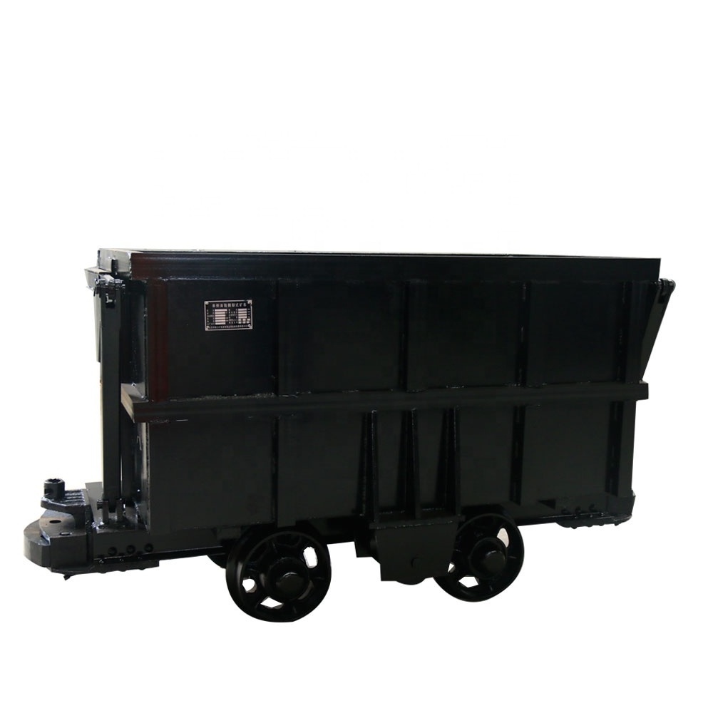 Promotional Price Underground Rail Mine Wagon Gold Mining Equipment Car Side Dump Minecart Curved Rail Side Dump Mine Cart