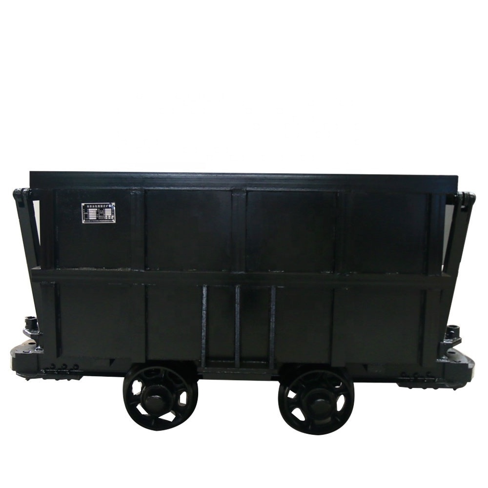 Promotional Price Underground Rail Mine Wagon Gold Mining Equipment Car Side Dump Minecart Curved Rail Side Dump Mine Cart