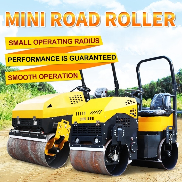 YZD-900 Static Double Drum Rollers Remote Control Vibratory Manufacturer Factory Price Small Vibratory Mini Compactor Roller