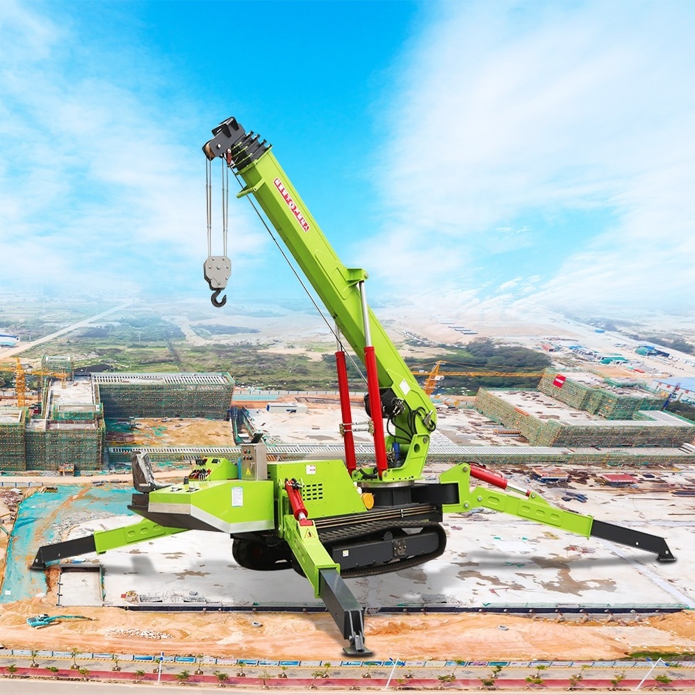 Construction Use 360 Degree Beta Tower Crane Building 3 Ton Boom Lifting Belt Spider Cranes