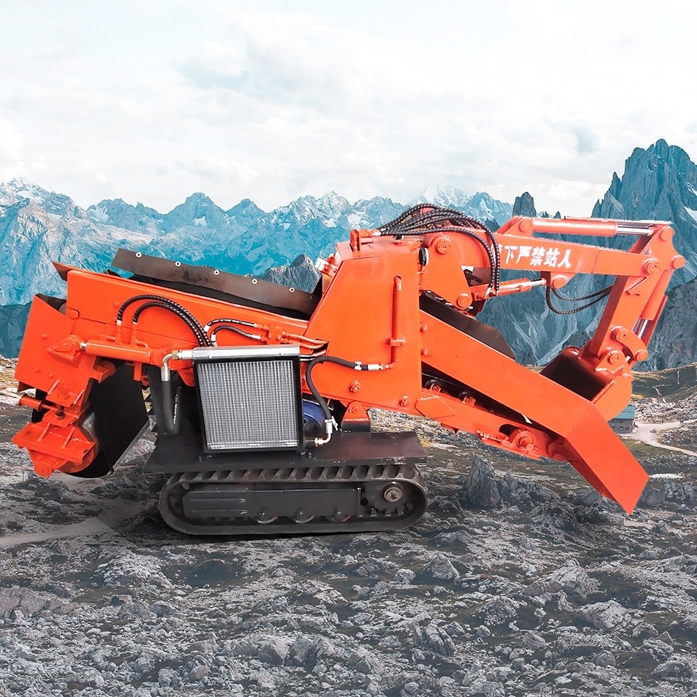 Free Shipping Hydraulic Electric Rock Mucking Machine Crawler Loader Underground Mucking Machine